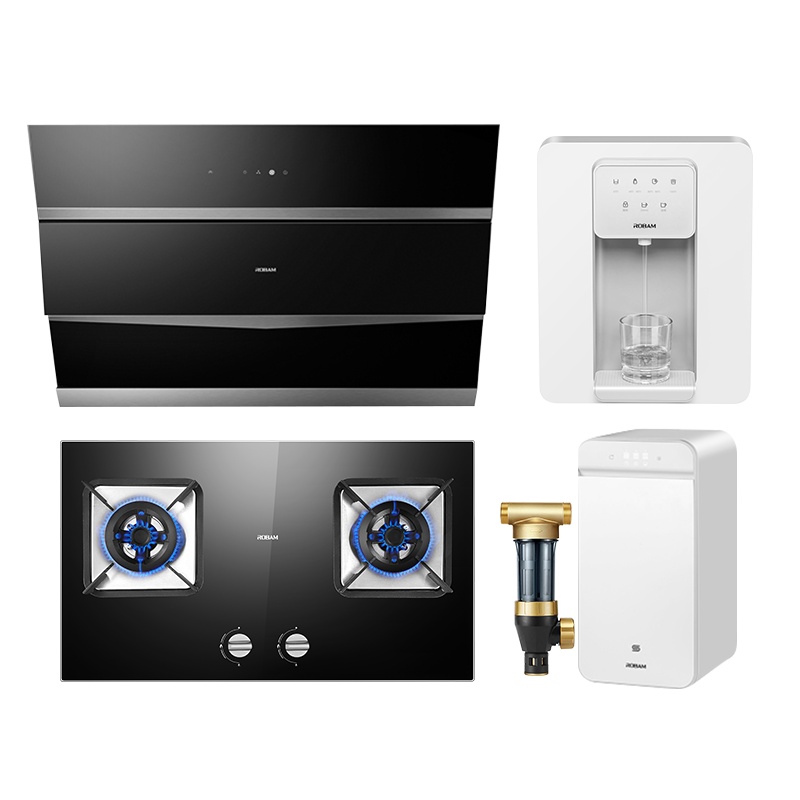 老板(ROBAM)油烟机灶具 厨电套装净水器管线机27A5+57B0+JV332A-600G+GX03+GL05