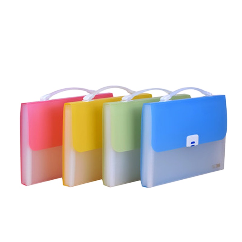 百利文13层手提文件夹简约A4风琴包多层插页票据包423T资料袋