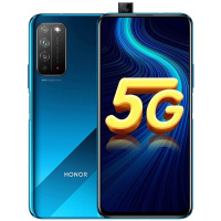 荣耀X10手机 全网通5G双模 华为麒麟820芯片 4300mAh续航 6.63英寸升降全面屏 蓝8+128