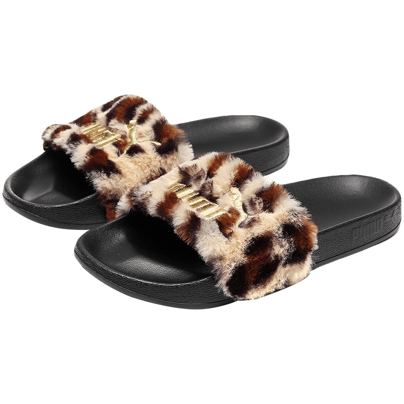 彪马PUMA女鞋运动鞋休闲鞋豹纹毛毛拖鞋374468