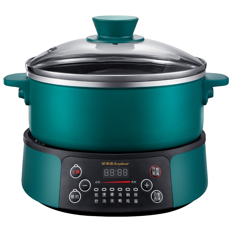 荣事达(Royalstar)RHG-M30W微电脑电火锅多用途锅分体式家用电热锅电炒锅大容量不粘可煎烤电火锅