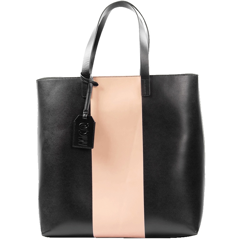 MCQ麦寇/亚历山大麦昆副线/欧美潮牌女士牛皮手提包黑色潮流女包