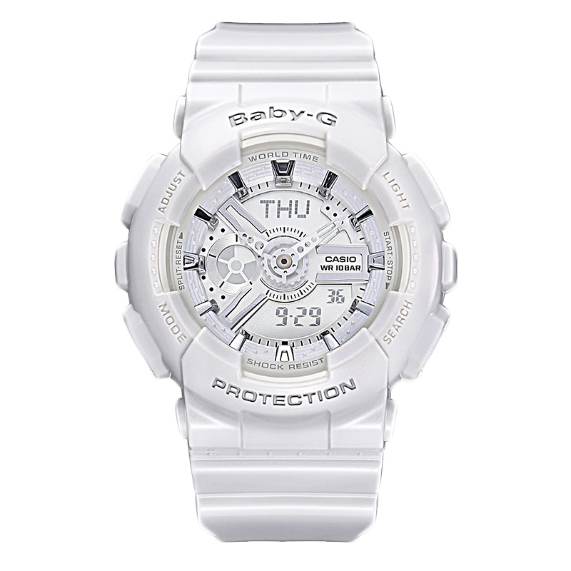 卡西欧(CASIO)手表BABY-G青春时尚潮流双显多功能电子表防水运动石英表女 BA-110-7A3