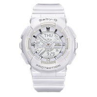 卡西欧(CASIO)手表BABY-G青春时尚潮流双显多功能电子表防水运动石英表女 BA-110-7A3