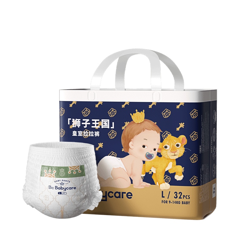 babycare BBC拉拉裤皇室弱酸系列超薄透气干爽宝宝新生儿裤型国产巅峰防过敏BC纸尿裤尿不湿拉拉裤大号-L32片