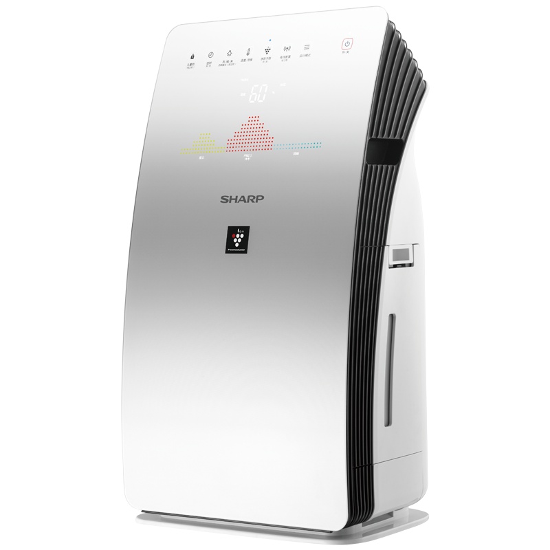 夏普(SHARP) KC-CE50-W 空气净化器卧室加湿除甲醛异味PM2.5杀菌去烟尘空气净化家用