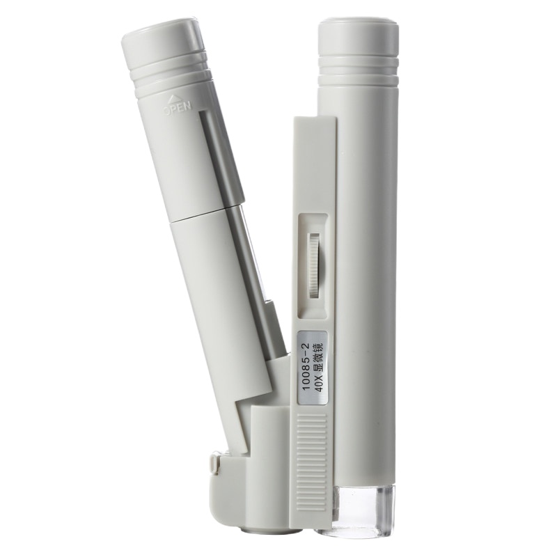 折叠式放大镜 40倍带LED光源显微镜不带刻度