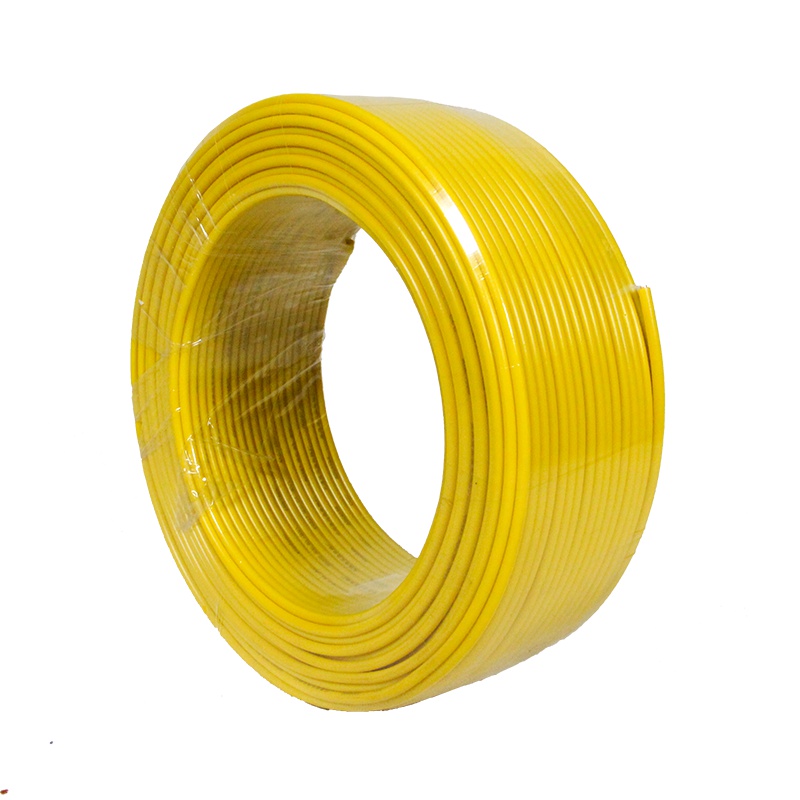 云业 电线电缆 国标单股铜芯绝缘电线 家装硬线 BVR1.5 95米/盘 黄色