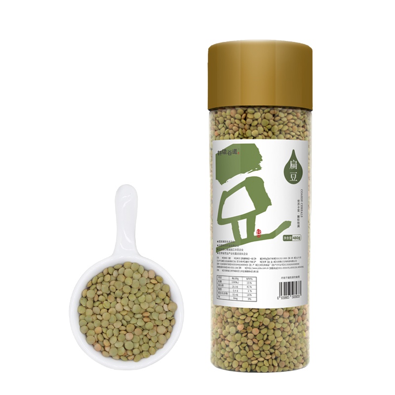 小扁豆甘肃特产扁豆480g罐装五谷杂粮西北兵豆农家绿扁豆子可生扁豆芽