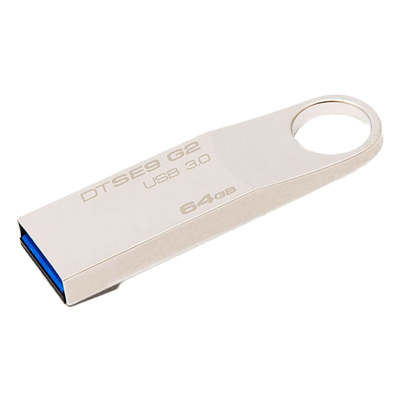 金士顿(KINGSTON) SE9G2 USB3.0金属U盘银色超薄 64G