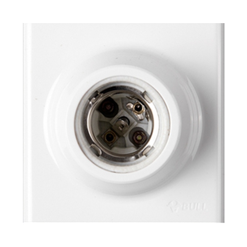 公牛明装螺口灯座E27家用灯头底座86型led灯泡螺旋口G09明线盒灯座灯具 E27灯座 G09明装