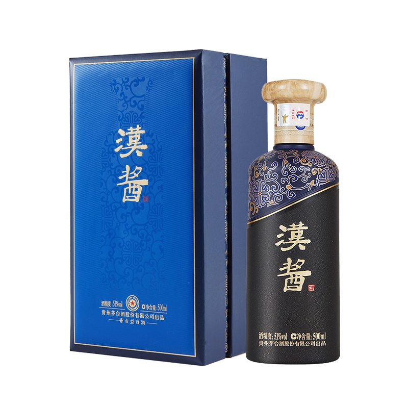贵州茅台酒股份公司汉酱酒(茅)51度 500ml 酱香型高度白酒 单瓶装