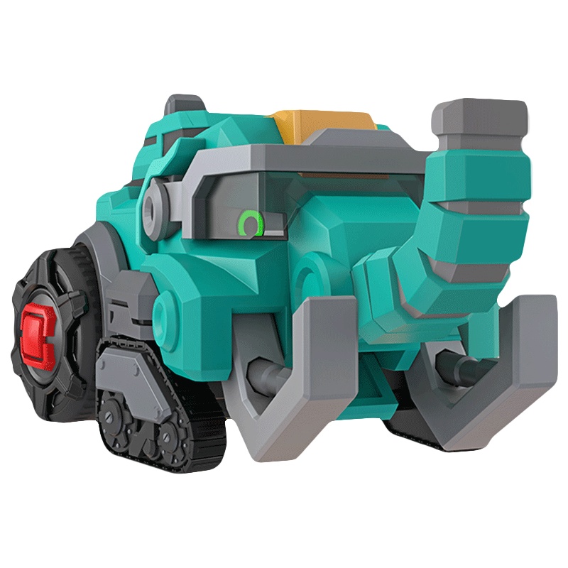 灵动创想百兽总动员车神爆兽变形奇趣迷你龙蛋机器人男孩女孩玩具猛犸兽2332