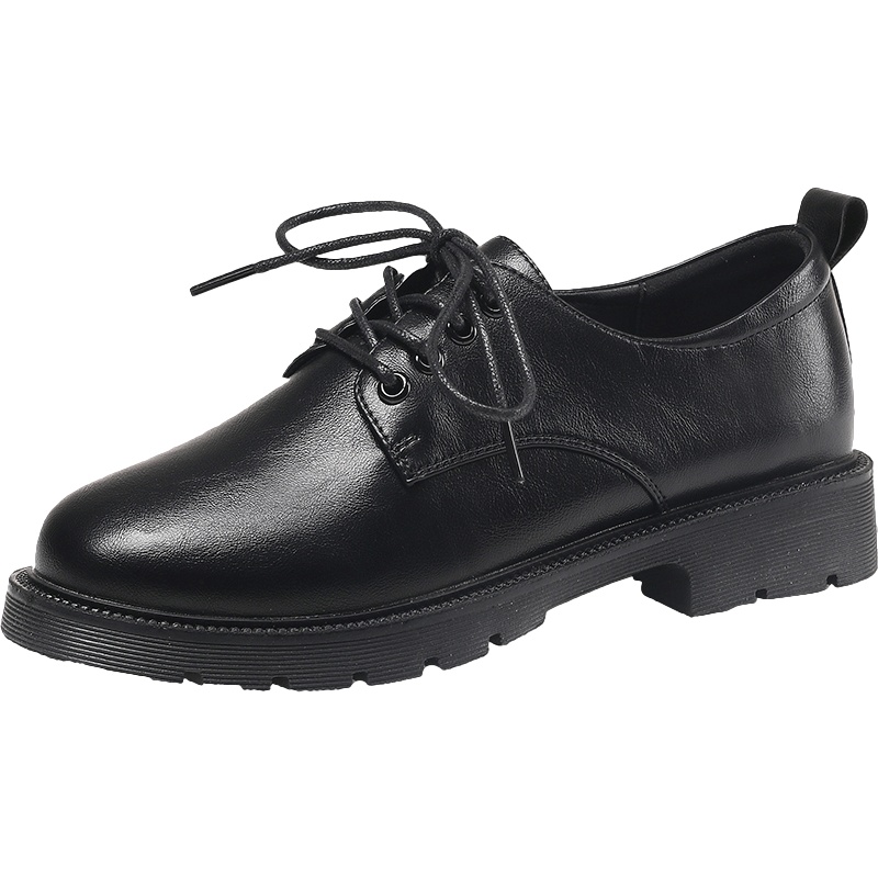 公猴小皮鞋女英伦风2021新款春季百搭复古软皮日系学生韩版牛津鞋