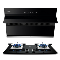 澳柯玛(AUCMA)烟灶套装套餐侧吸式抽油烟机燃气灶具20大吸力自动开合体感操作安全天然气自营官方旗舰905+021B