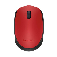 罗技(Logitech)M170红色无线鼠标+桌垫