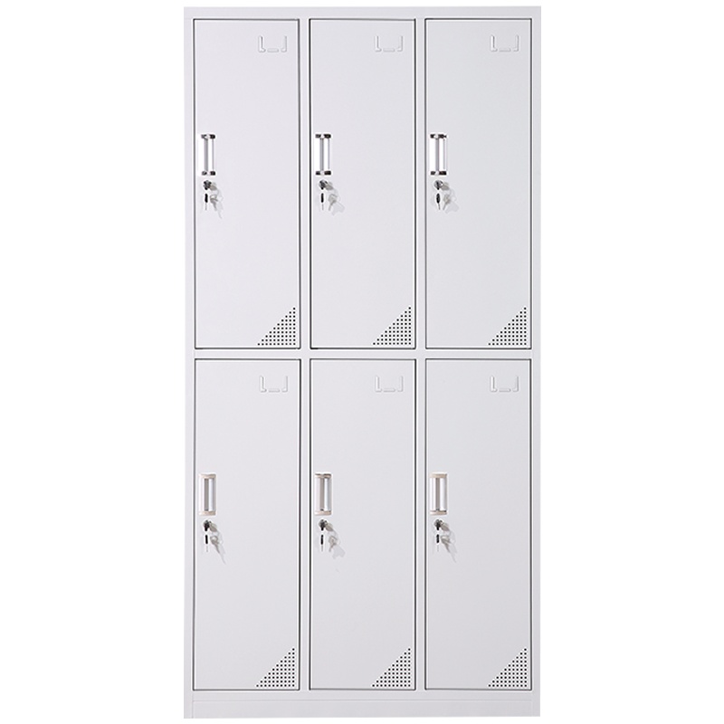 创世人 加厚六门铁皮更衣柜 浴室衣柜 多门储物柜 存包柜 鞋柜 其他金属更衣柜多功能