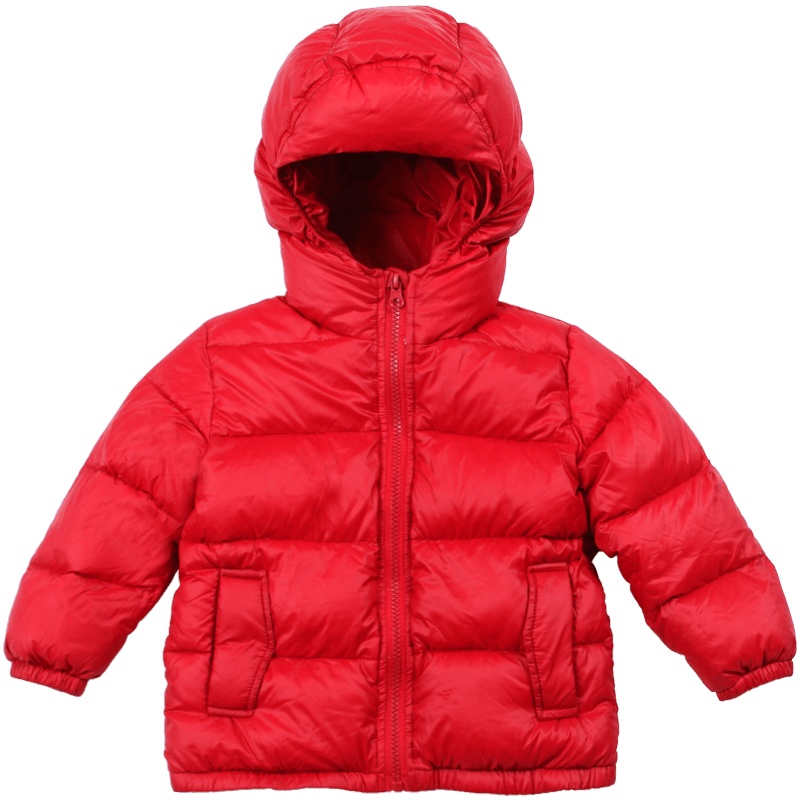 小红豆童装儿童轻薄羽绒服男女童面包服中大童宝宝雷锋帽款羽绒服外套