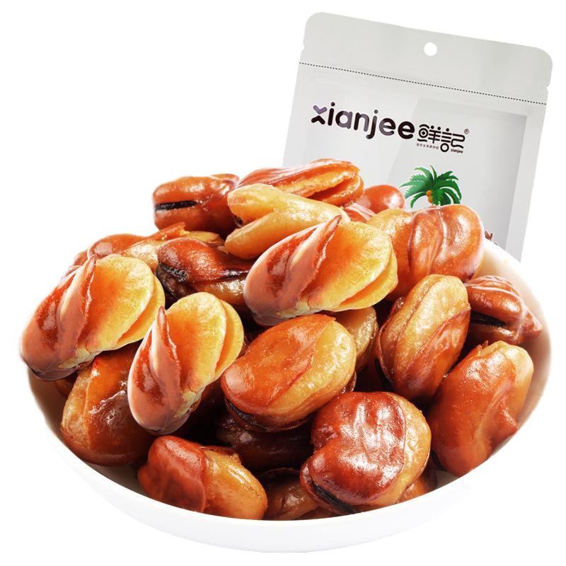 鲜记_牛肉味兰花豆138g袋休闲零食坚果炒货蚕豆豌豆 牛肉味兰花豆138g一袋