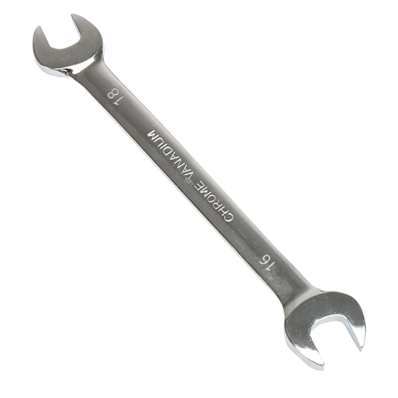 万克宝镜面全抛光双开扳手优质铬钒钢扳手 16*18mm W073011