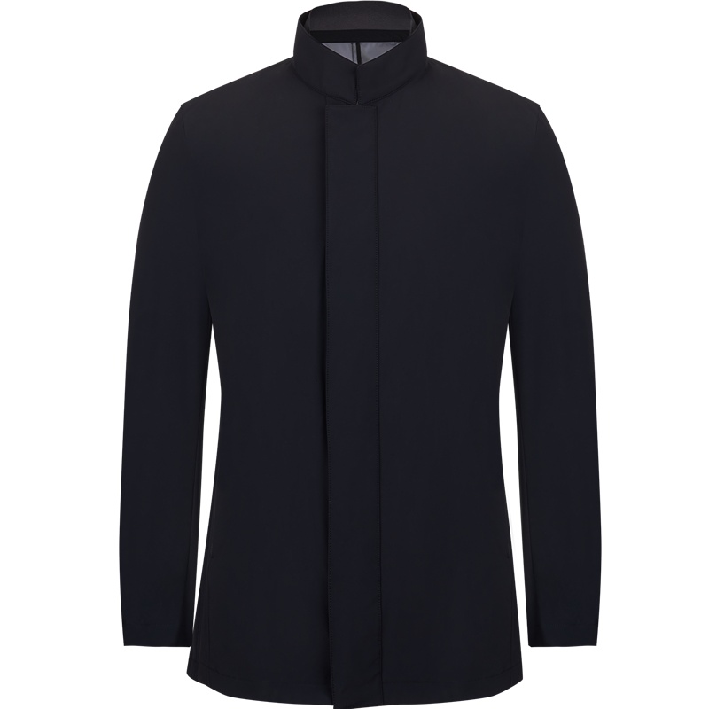 依文春季商务工装夹克男 暗兜男外套后开叉EG590112