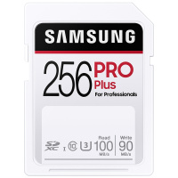三星(SAMSUNG) SD卡256GB PRO Plus 4K高速160M 富士索尼佳能尼康相机 微单反摄像机内存卡