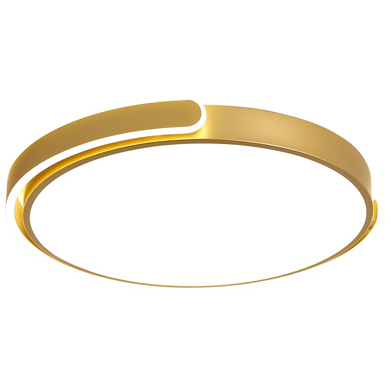 [VVS美学灯]轻奢网红2022新款圆形金色卧室灯LED简约现代吸顶灯主卧书房儿童房灯具温馨浪温个性灯具