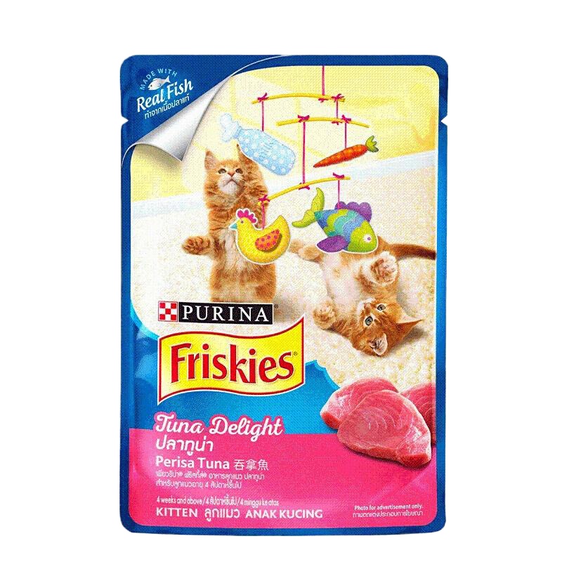 泰国进口猫罐头猫粮 幼猫湿粮真鱼包软罐头80gx12包