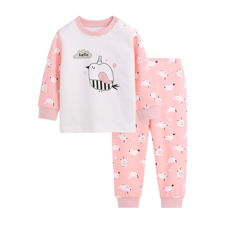 猫人秋冬纯棉女童内衣宝宝秋衣秋裤内衣套装家居服儿童睡衣套装