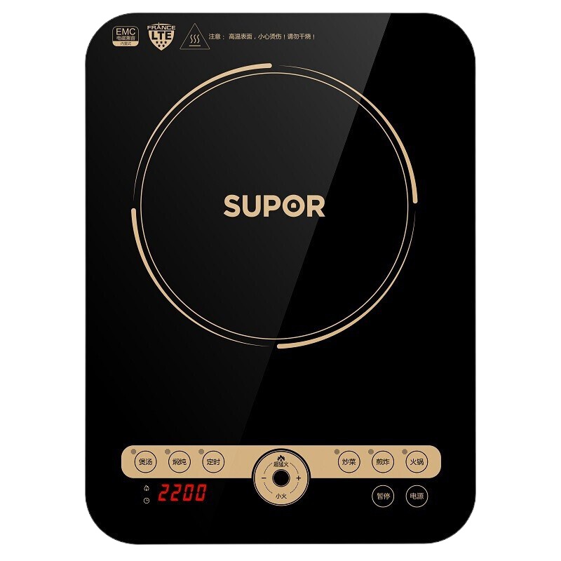苏泊尔(SUPOR) C22-IH91 家用触屏多用途锅炒锅套装电磁炉
