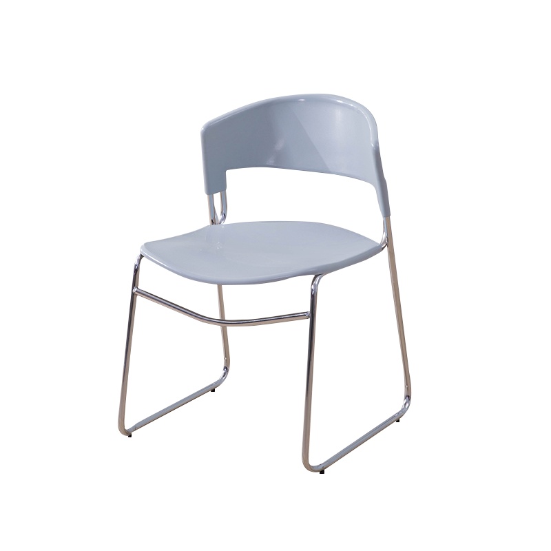 震海ZHC02灰色培训椅办公椅电脑椅家用靠背椅宿舍会议椅讲座椅学校写字椅子洽谈椅