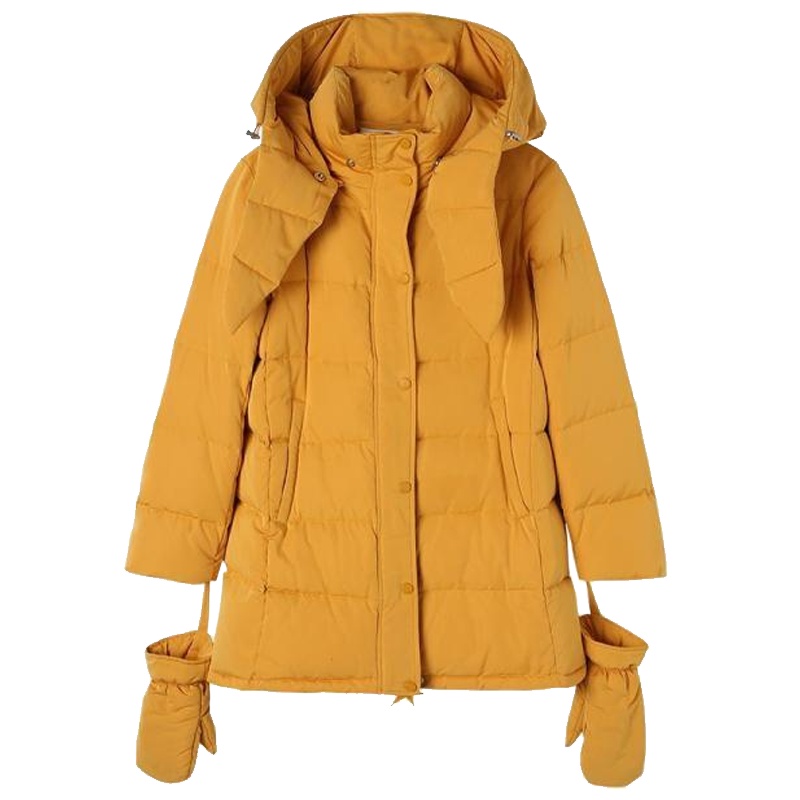 【专柜同款】拉贝缇羽绒服女装中长款2019新款冬季时尚百搭小个子面包服外套60006936