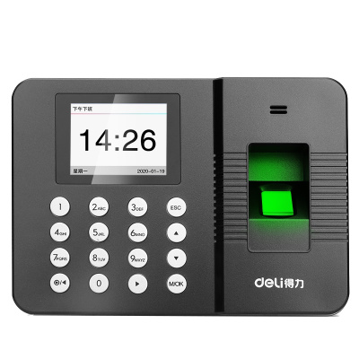 得力(deli) 3960PRO 智能指纹考勤机 免软件打卡机 自动生成报表 全新UI界面