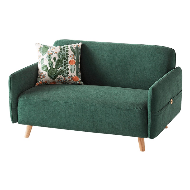 林氏木业北欧风格小户型布艺沙发双人网红款客厅家具组合套装S047