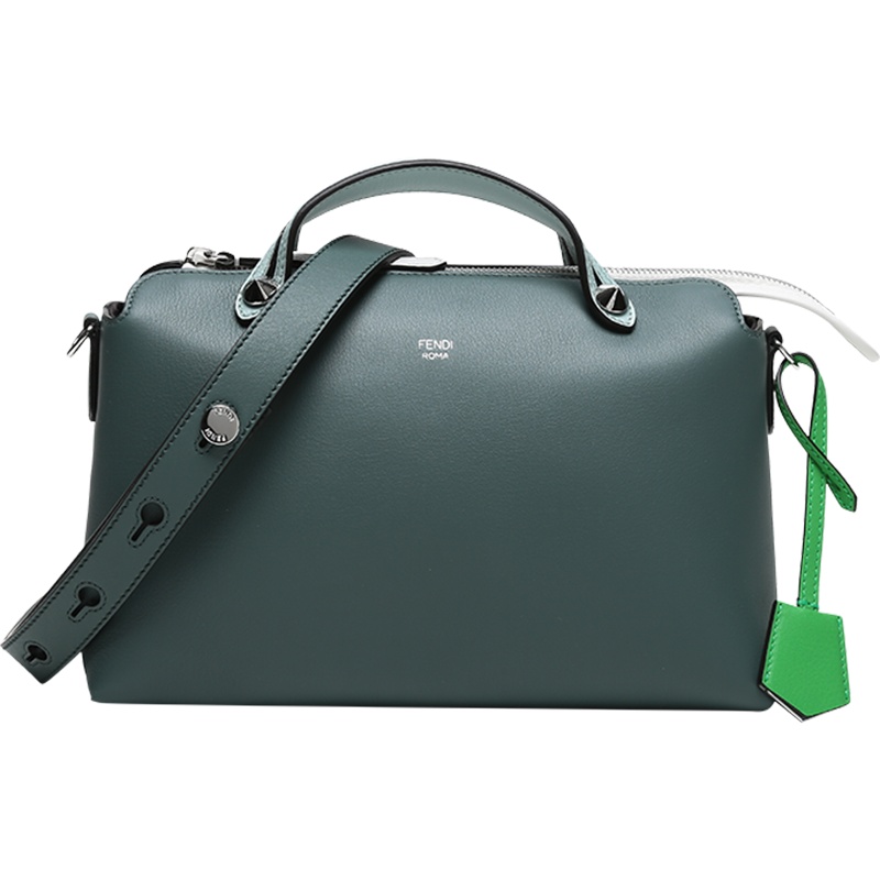 FENDI 女士牛皮中号手提包单肩斜挎包波士顿包 8BL146 5QJ