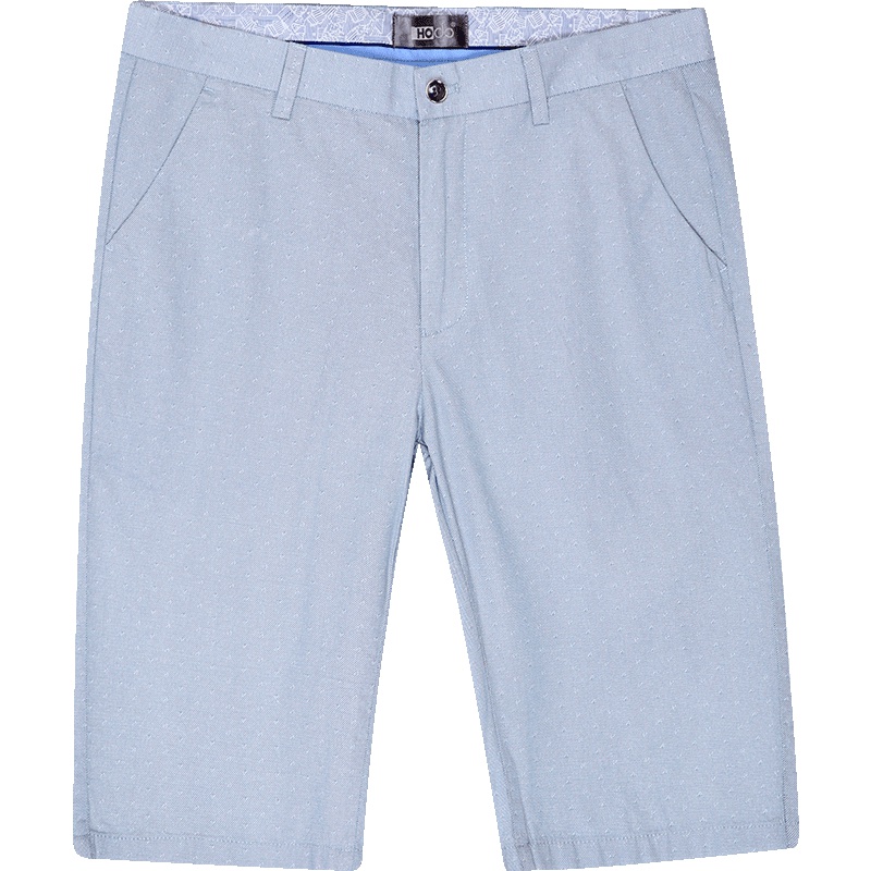 HODO红豆男装趣味印花系列男士短裤细纹休闲短裤五分休闲裤男