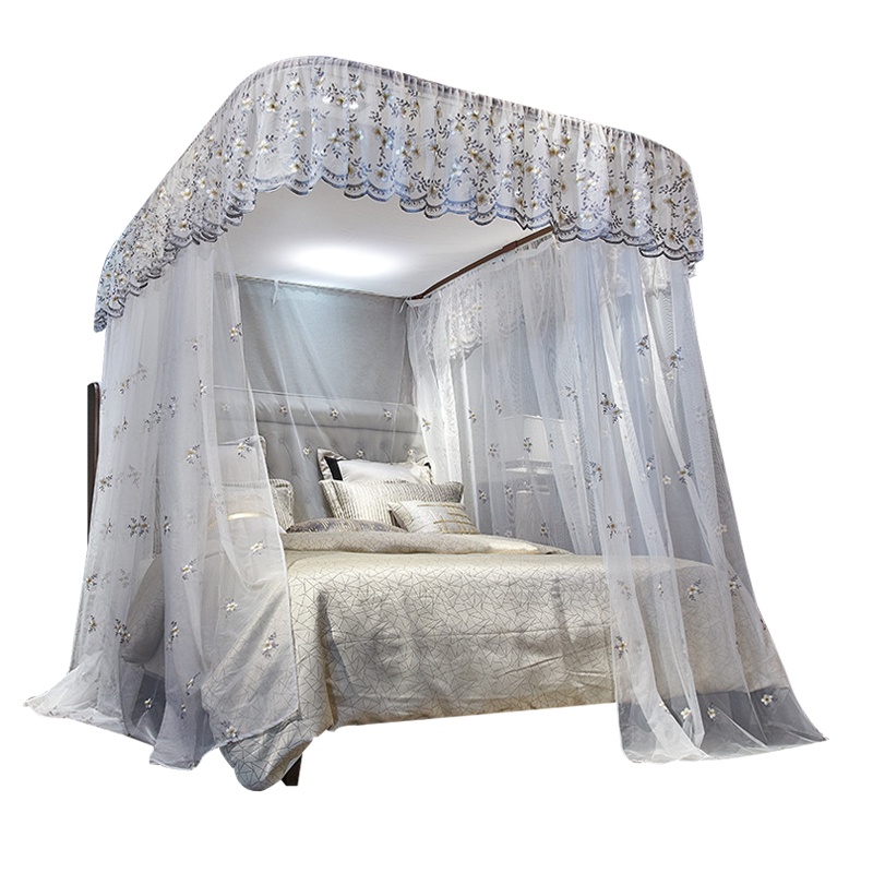京城派 新款蚊帐蒙古包蚊帐免安装防摔儿童宝宝折叠1.2m1.5米床家用1.8米家用儿童防摔蚊帐免安装方便拆洗防尘支架固