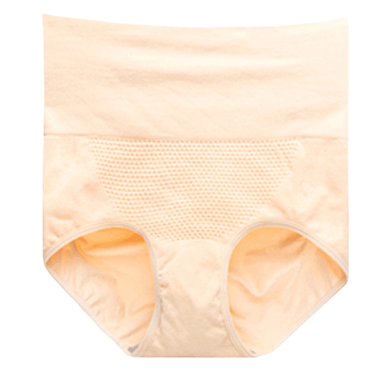 浪莎3条女士内裤3D高腰蜂巢暖宫收腹提臀内裤