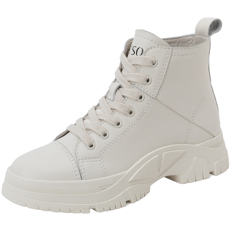 百田森马丁靴女英伦风秋冬新款厚底防滑薄款小短靴女新款潮