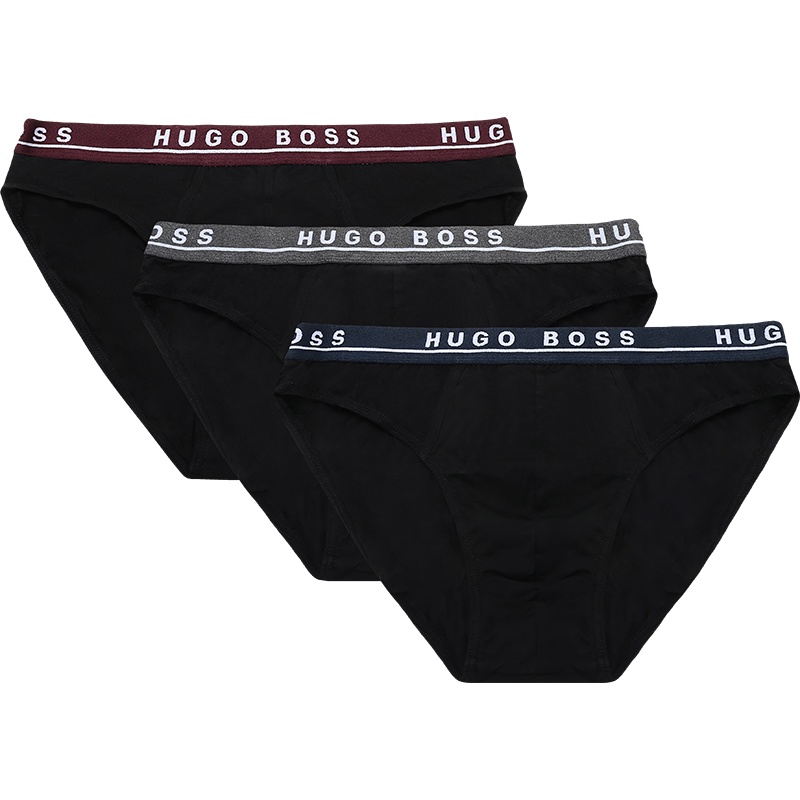 HUGO BOSS 雨果博斯 男士棉质三角内裤三件套套装 50420282