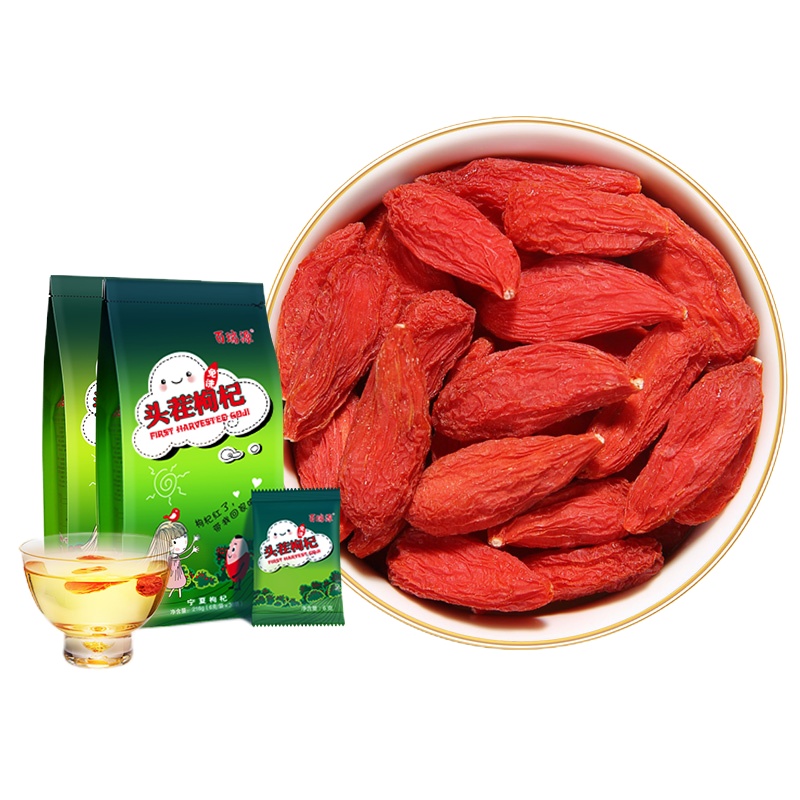 百瑞源枸杞子216g*2袋宁夏正宗头茬特级优免洗中宁构纪干泡茶男肾红苟杞