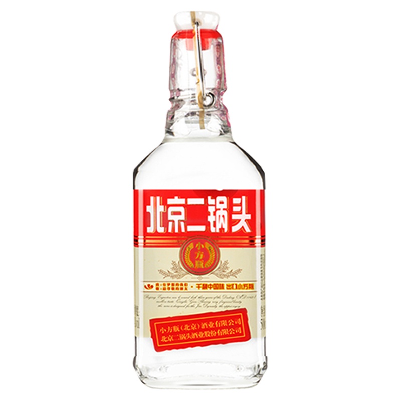 永丰牌北京二锅头200ml出口小方瓶清香型42度纯粮白酒 小红标1瓶装(200ml*1瓶)