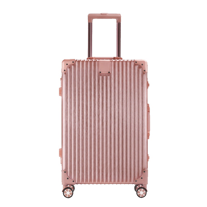 拉杆箱 时尚铝框PC+ABS拉杆箱 24寸万向轮拉杆箱包男女学生26寸密码箱