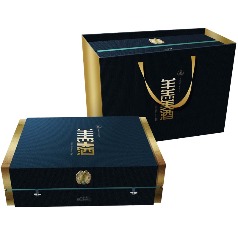 [中华特色]河北供销馆 羊羔美酒 24度暖润8 500ml*2瓶礼盒装 半甜型黄酒礼品酒 非物质文化遗产 河北石家庄特产