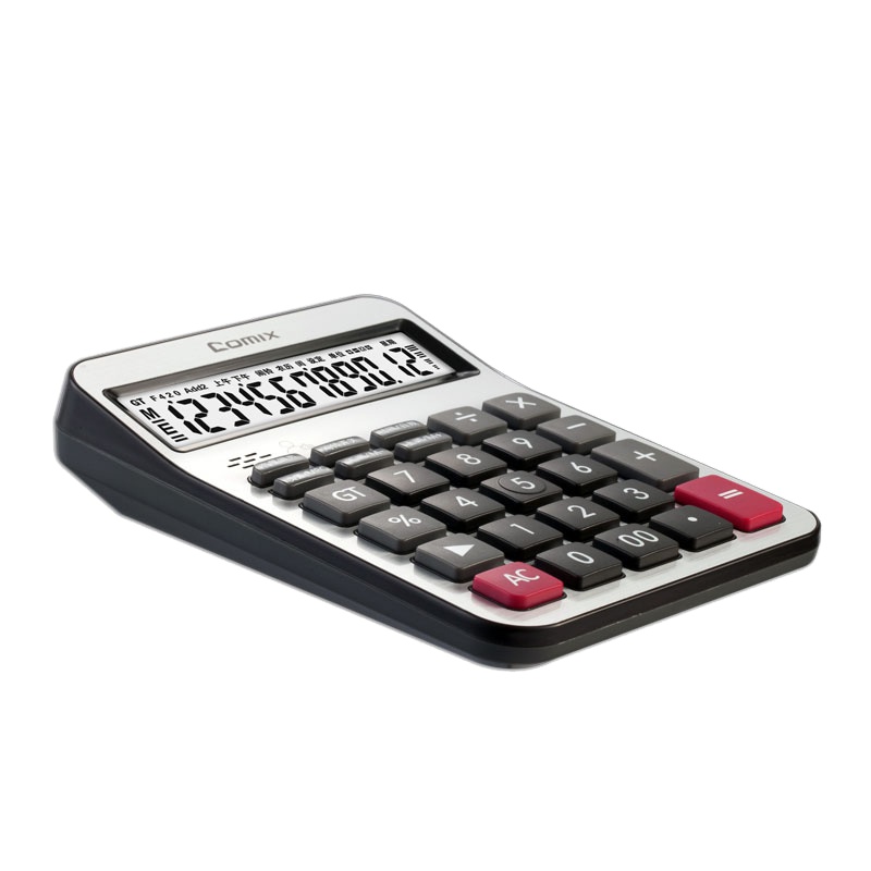 齐心 COMIX C-8158 语音计算器 典雅银