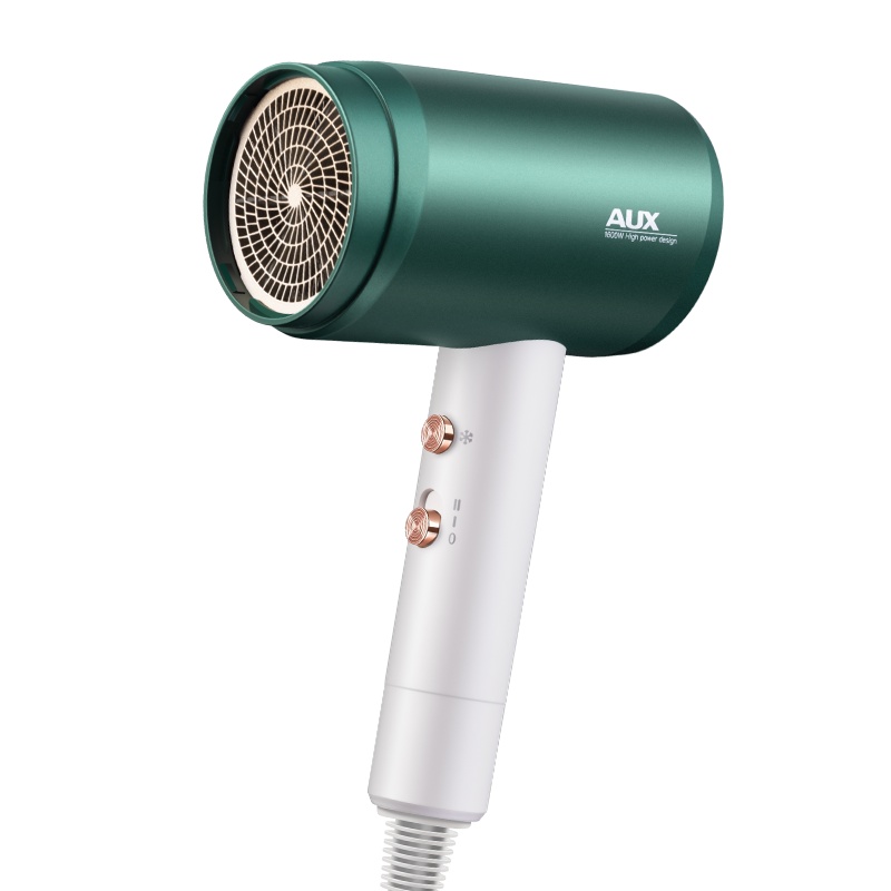 奥克斯负离子电吹风雀石绿 机家用负离子护发大功率小型冷热风筒宿舍用学生静音