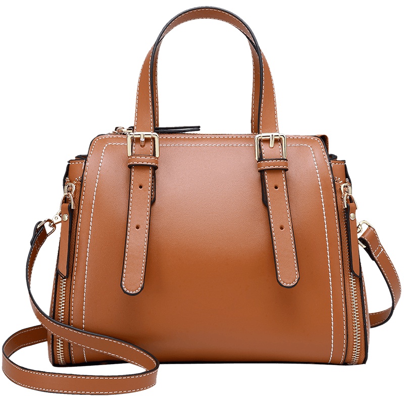 高尔夫GOLF女士轻复古手提包优质牛皮大容量单肩斜挎包休闲时尚女款皮包