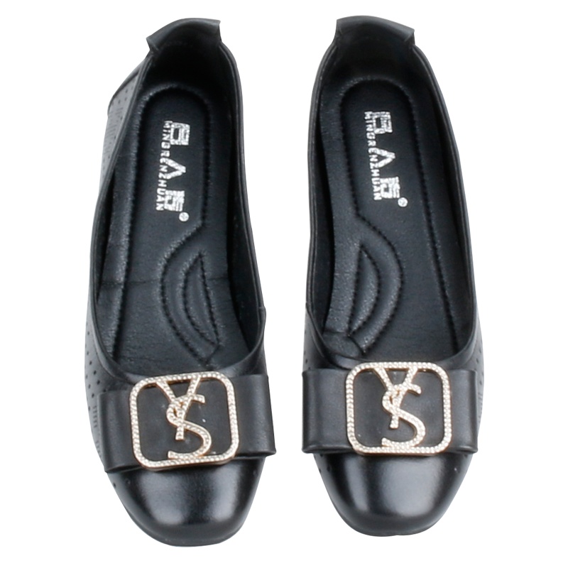 名人传 平跟超软舒适透气真皮凉鞋