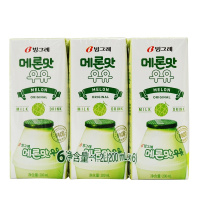 韩国进口 宾格瑞哈密瓜味牛奶饮料 200ml*6 香滑口感
