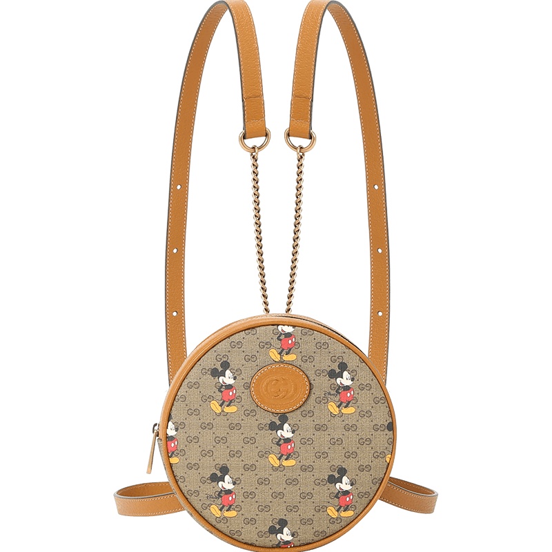 古驰GUCCI DISNEY 双肩包 米奇老花 女士双肩包 603730